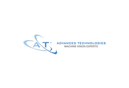 Logo di Advanced Technologies con le lettere 'A' e 'T' stilizzate e testo 'Machine Vision Experts'.