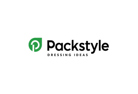 Logo di Packstyle con icona verde e testo nero.