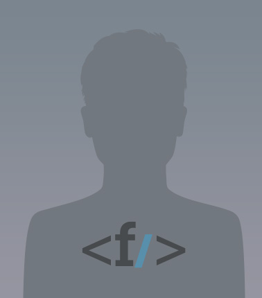 Immagine di una silhouette grigia con un logo di codice, usata come segnaposto per un profilo.